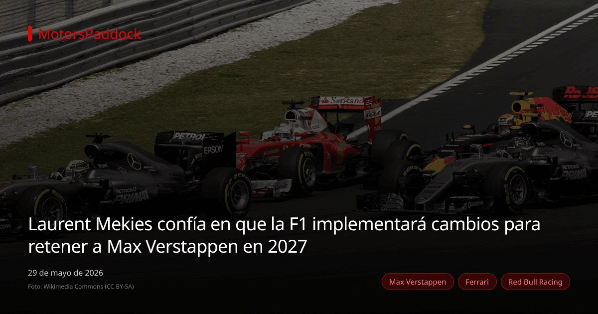 Laurent Mekies confía en que la F1 implementará cambios para retener a Max Verstappen en 2027