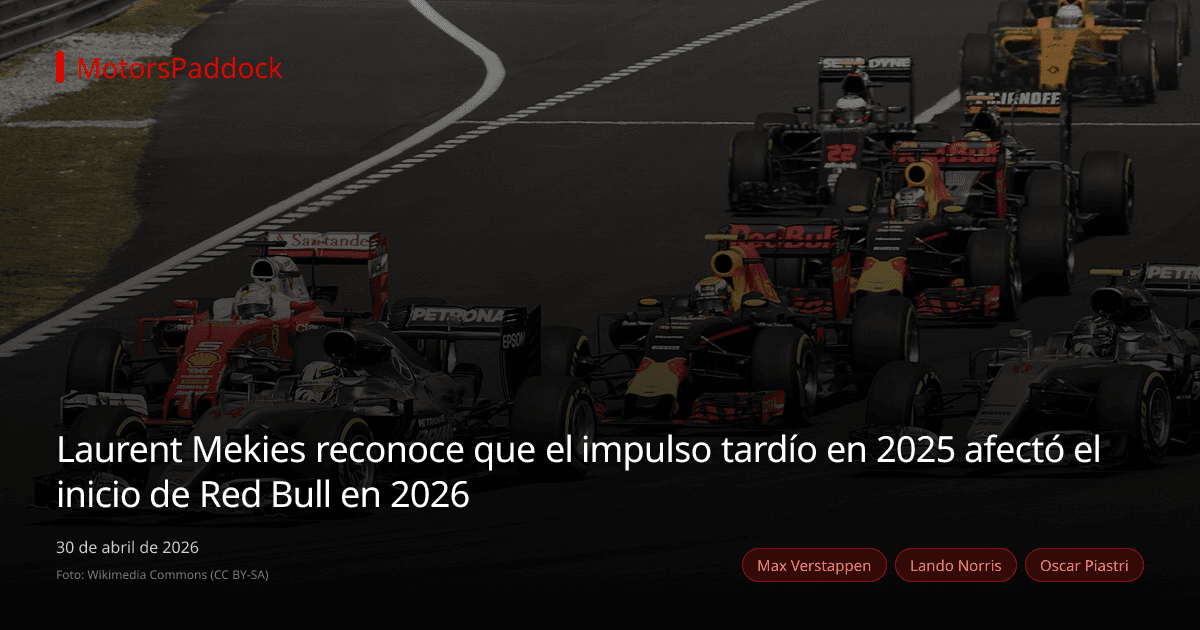 Laurent Mekies reconoce que el impulso tardío en 2025 afectó el inicio de Red Bull en 2026