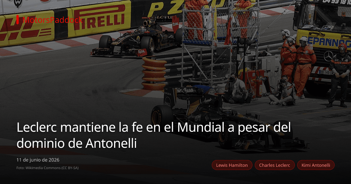 Leclerc mantiene la fe en el Mundial a pesar del dominio de Antonelli