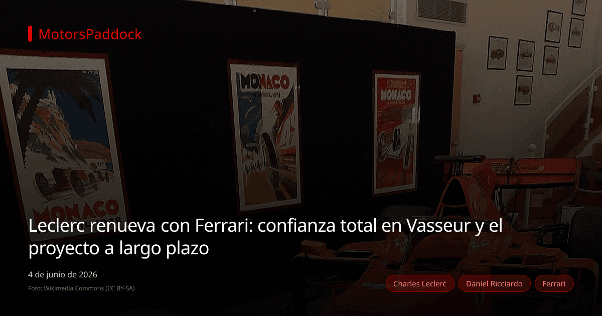 Leclerc renueva con Ferrari: confianza total en Vasseur y el proyecto a largo plazo