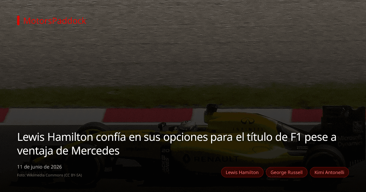 Lewis Hamilton confía en sus opciones para el título de F1 pese a ventaja de Mercedes