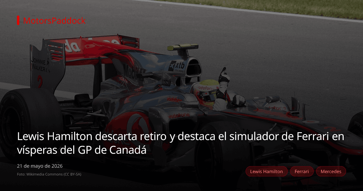 Lewis Hamilton descarta retiro y destaca el simulador de Ferrari en vísperas del GP de Canadá