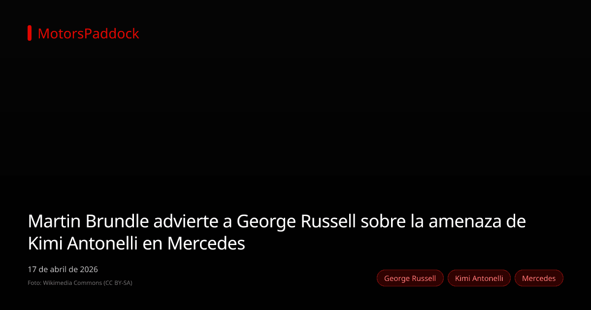 Martin Brundle advierte a George Russell sobre la amenaza de Kimi Antonelli en Mercedes