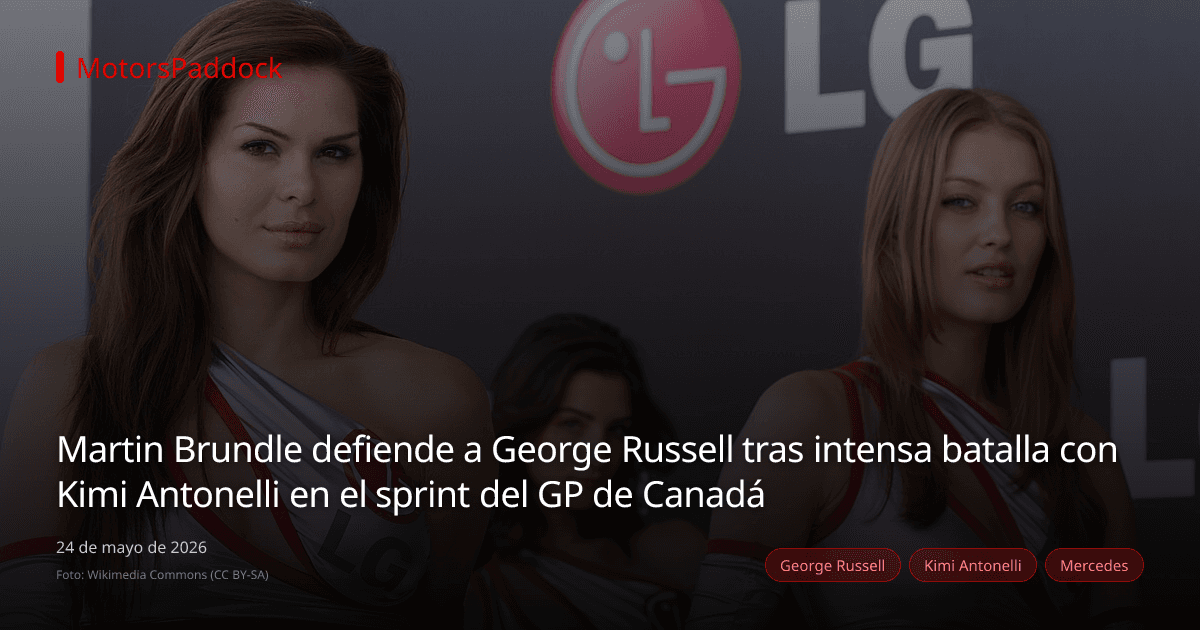 Martin Brundle defiende a George Russell tras intensa batalla con Kimi Antonelli en el sprint del GP de Canadá