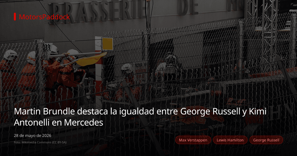 Martin Brundle destaca la igualdad entre George Russell y Kimi Antonelli en Mercedes
