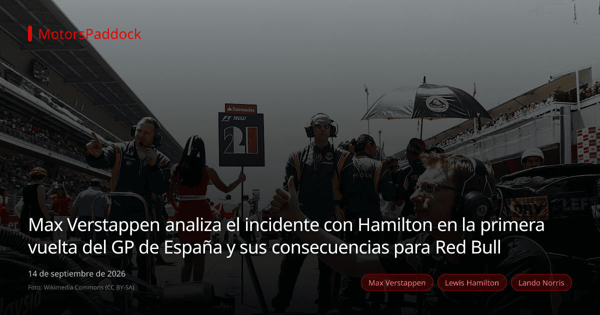 Max Verstappen analiza el incidente con Hamilton en la primera vuelta del GP de España y sus consecuencias para Red Bull