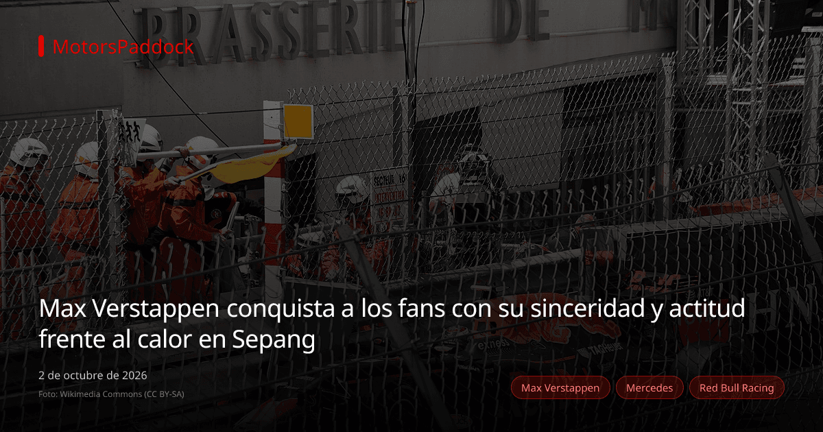 Max Verstappen conquista a los fans con su sinceridad y actitud frente al calor en Sepang