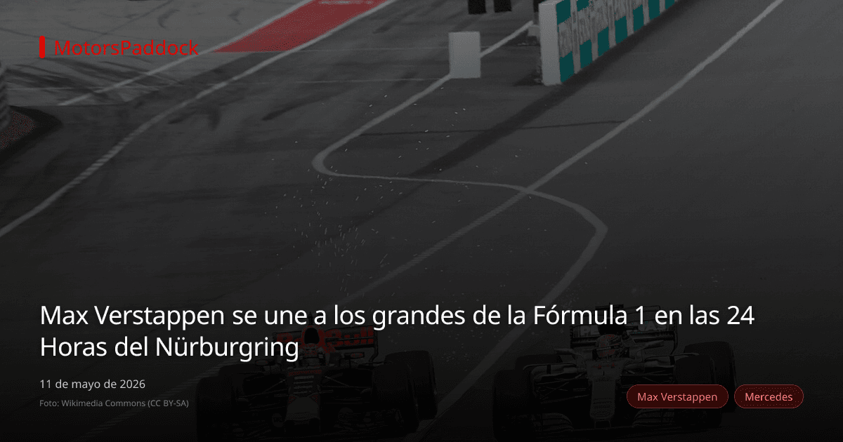 Max Verstappen se une a los grandes de la Fórmula 1 en las 24 Horas del Nürburgring
