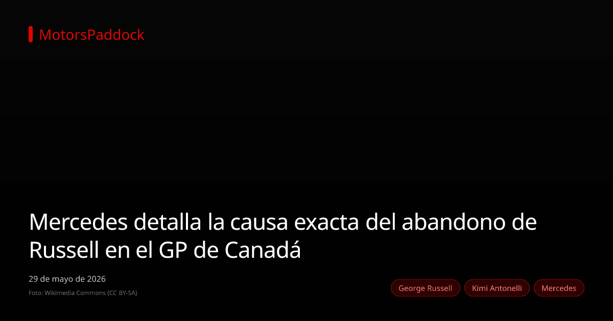 Mercedes detalla la causa exacta del abandono de Russell en el GP de Canadá