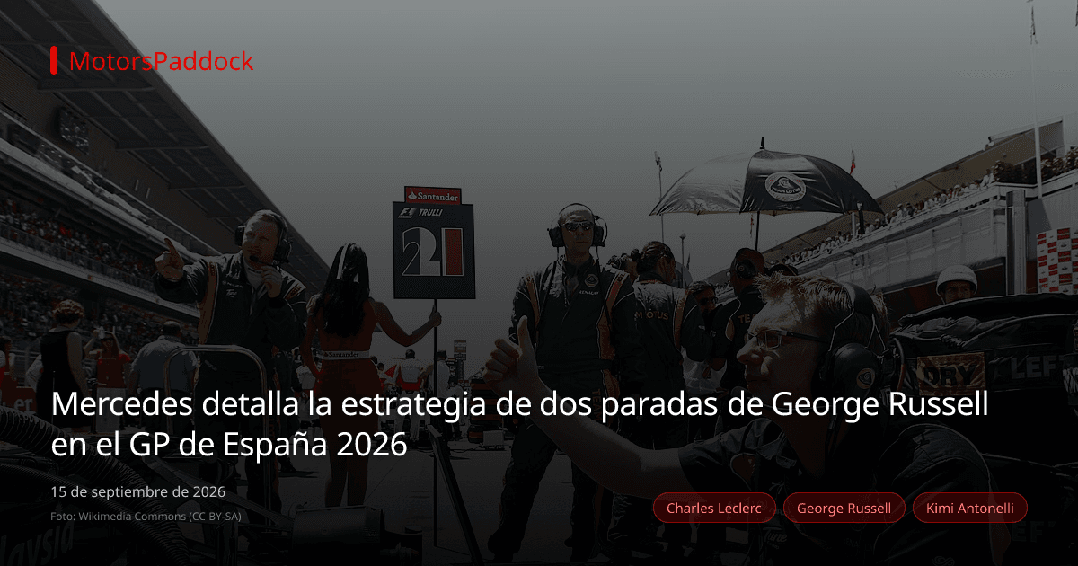 Mercedes detalla la estrategia de dos paradas de George Russell en el GP de España 2026