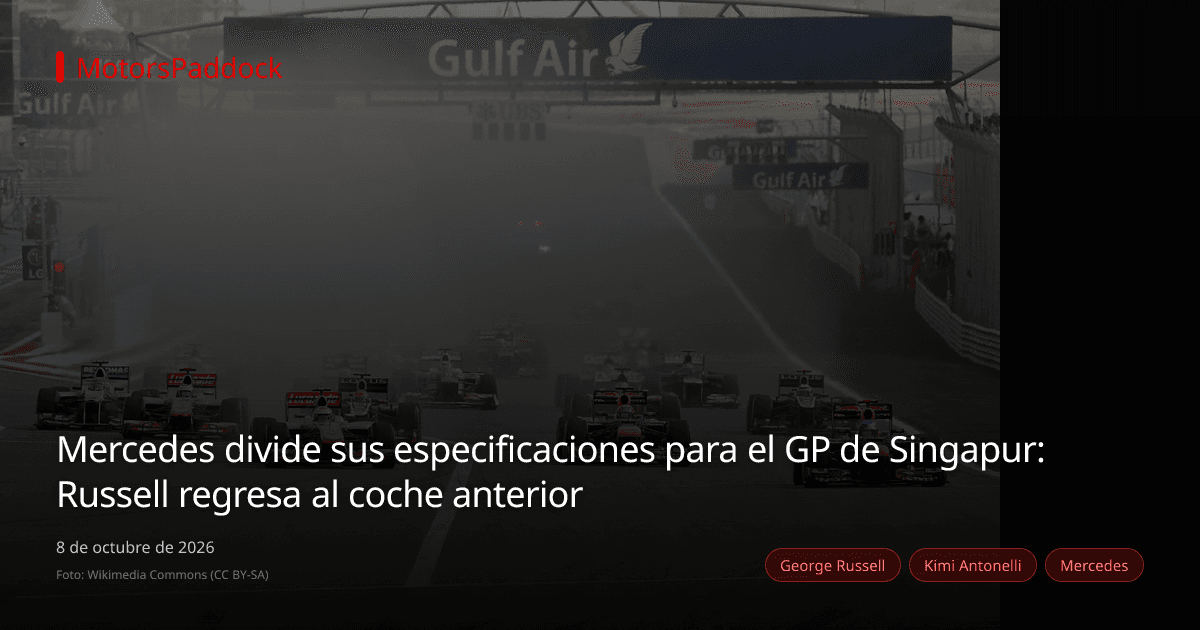 Mercedes divide sus especificaciones para el GP de Singapur: Russell regresa al coche anterior