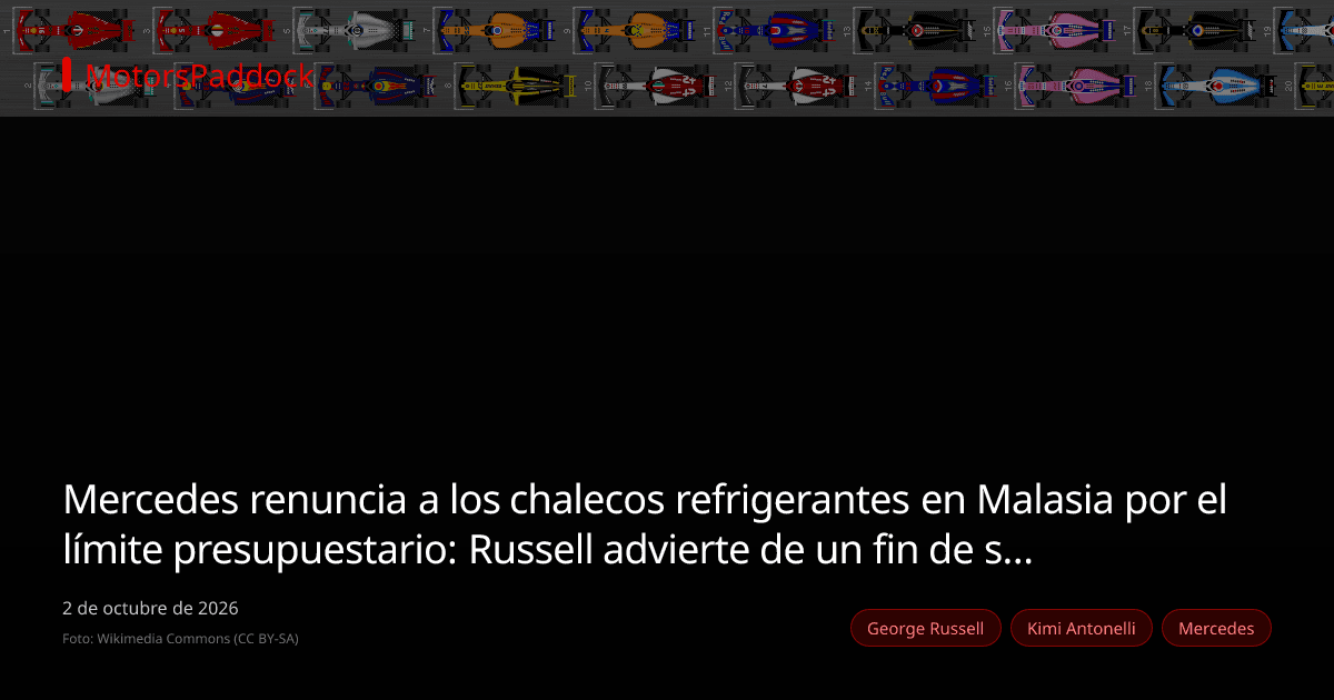 Mercedes renuncia a los chalecos refrigerantes en Malasia por el límite presupuestario: Russell advierte de un fin de semana infernal