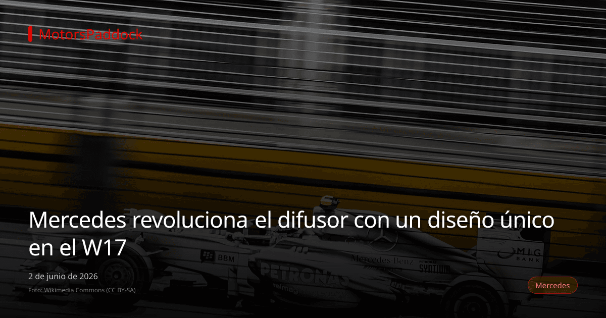 Mercedes revoluciona el difusor con un diseño único en el W17