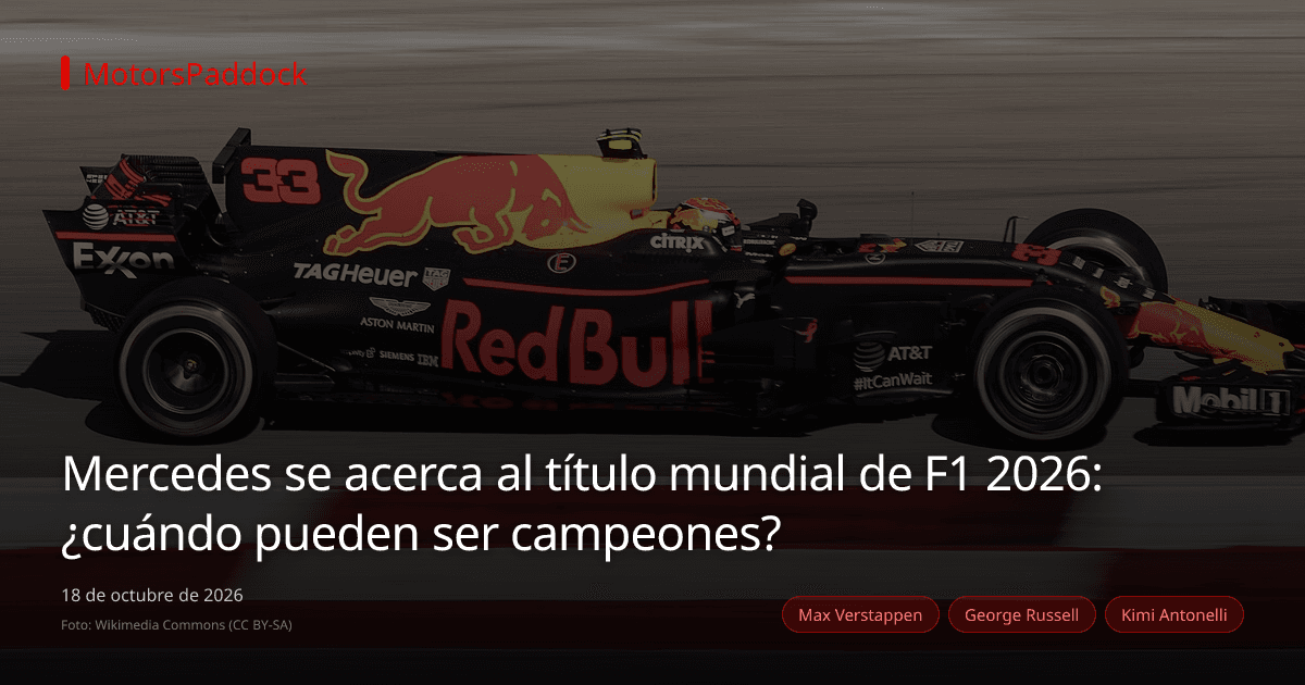 Mercedes se acerca al título mundial de F1 2026: ¿cuándo pueden ser campeones?
