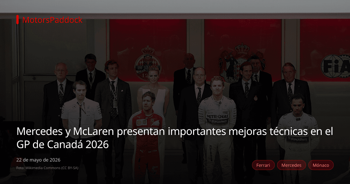 Mercedes y McLaren presentan importantes mejoras técnicas en el GP de Canadá 2026
