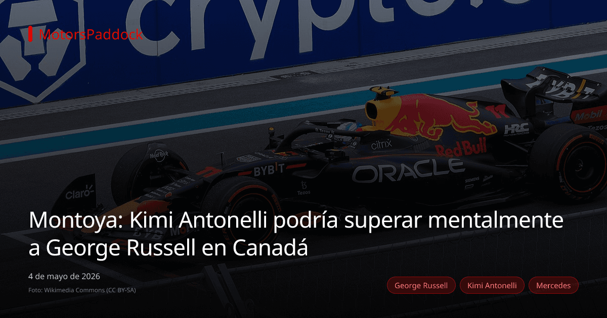 Montoya: Kimi Antonelli podría superar mentalmente a George Russell en Canadá