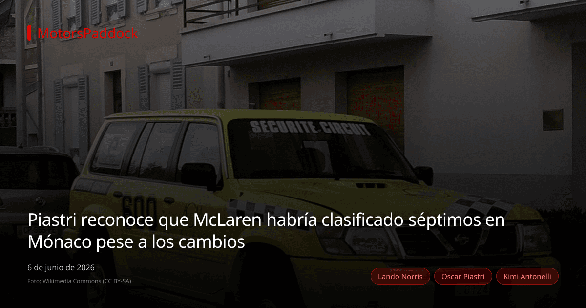 Piastri reconoce que McLaren habría clasificado séptimos en Mónaco pese a los cambios
