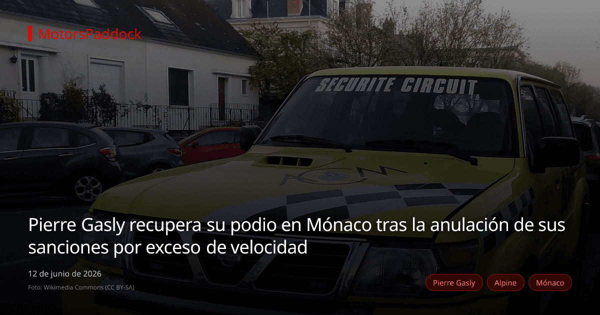 Pierre Gasly recupera su podio en Mónaco tras la anulación de sus sanciones por exceso de velocidad