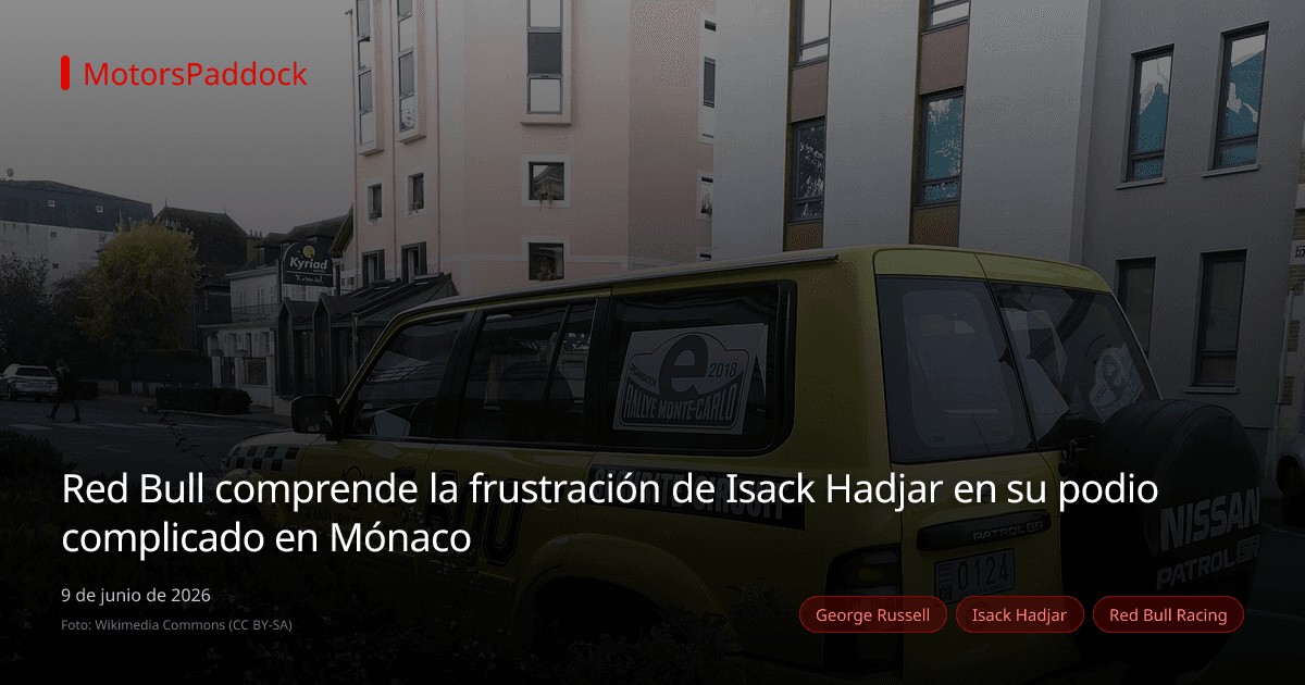 Red Bull comprende la frustración de Isack Hadjar en su podio complicado en Mónaco