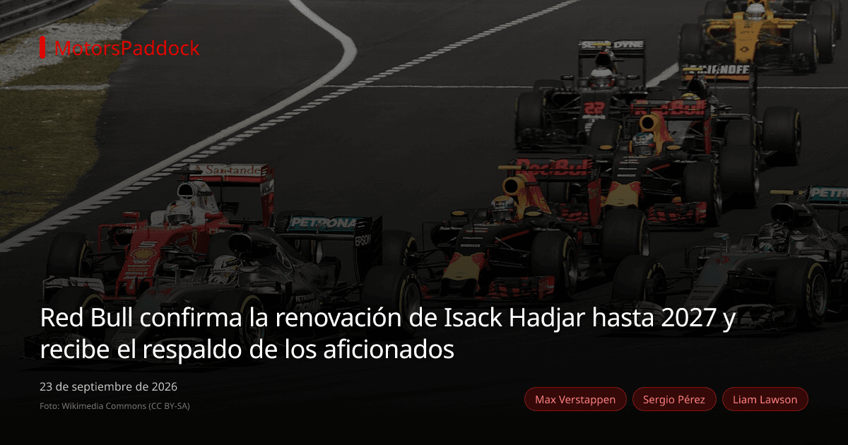 Red Bull confirma la renovación de Isack Hadjar hasta 2027 y recibe el respaldo de los aficionados