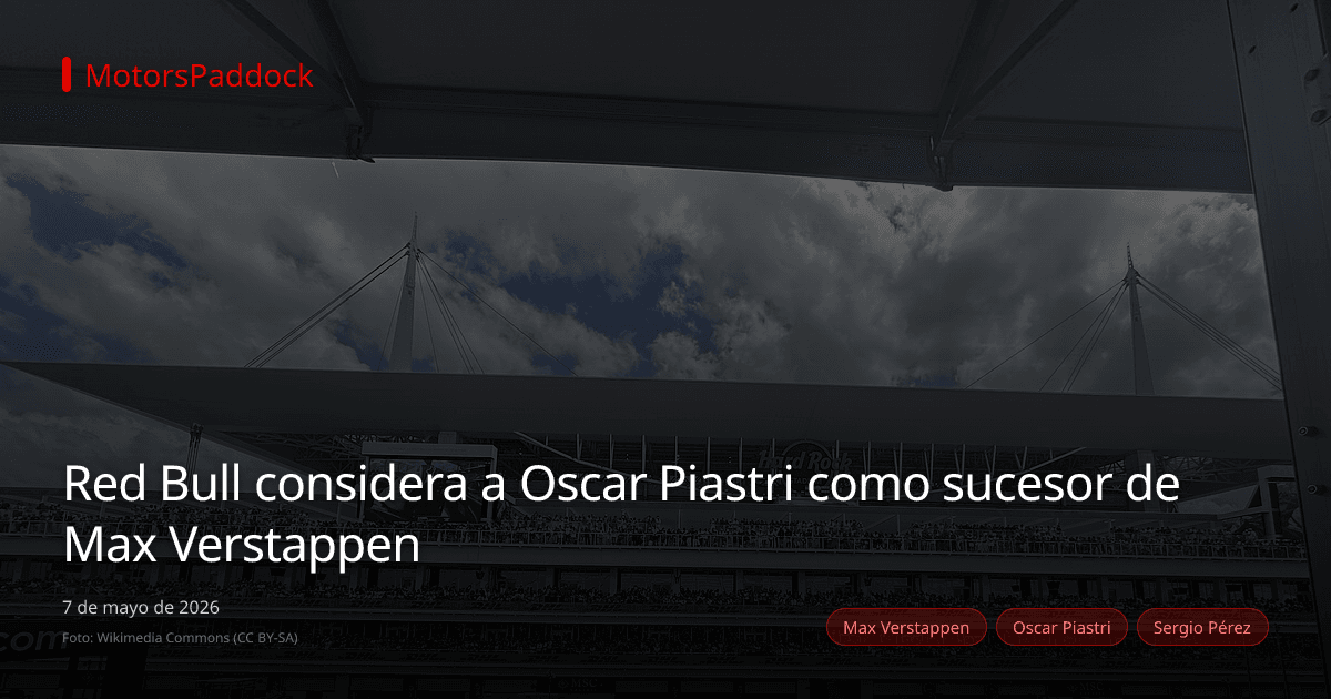 Red Bull considera a Oscar Piastri como sucesor de Max Verstappen