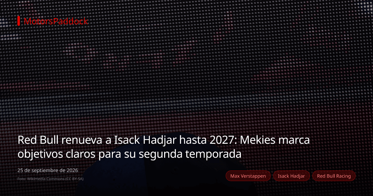 Red Bull renueva a Isack Hadjar hasta 2027: Mekies marca objetivos claros para su segunda temporada