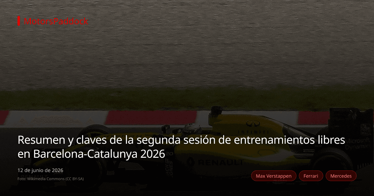 Resumen y claves de la segunda sesión de entrenamientos libres en Barcelona-Catalunya 2026