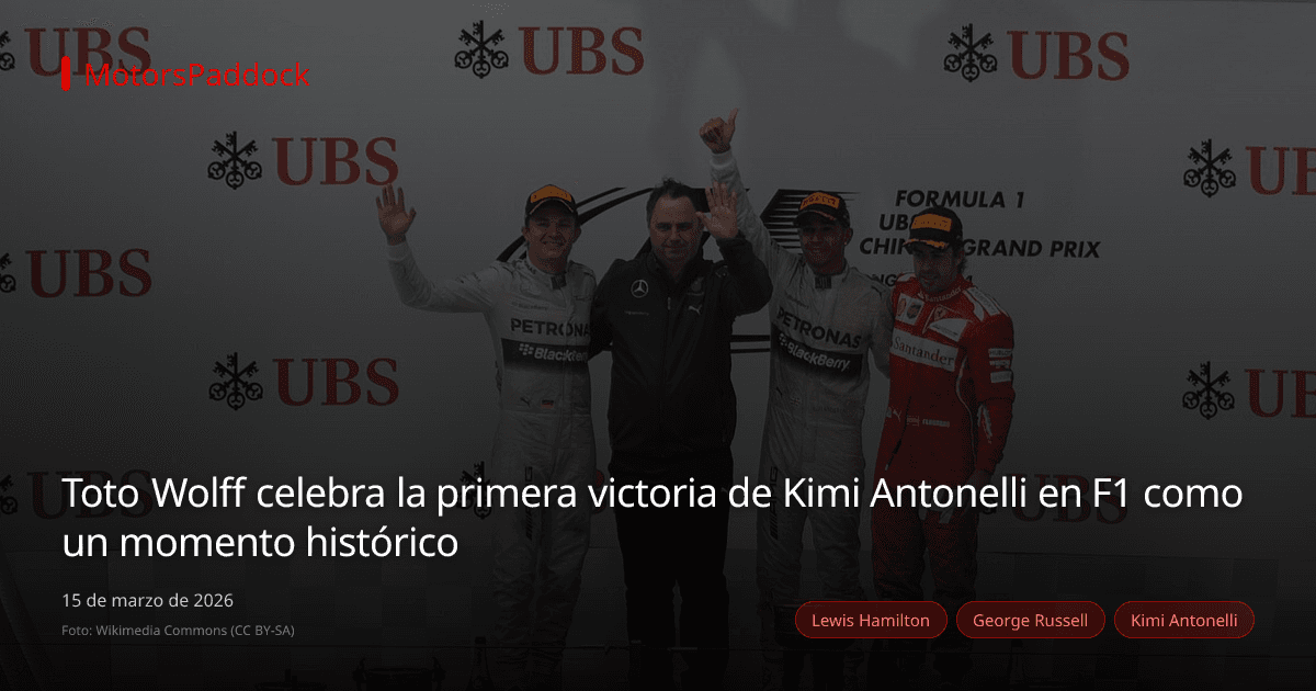 Toto Wolff celebra la primera victoria de Kimi Antonelli en F1 como un momento histórico