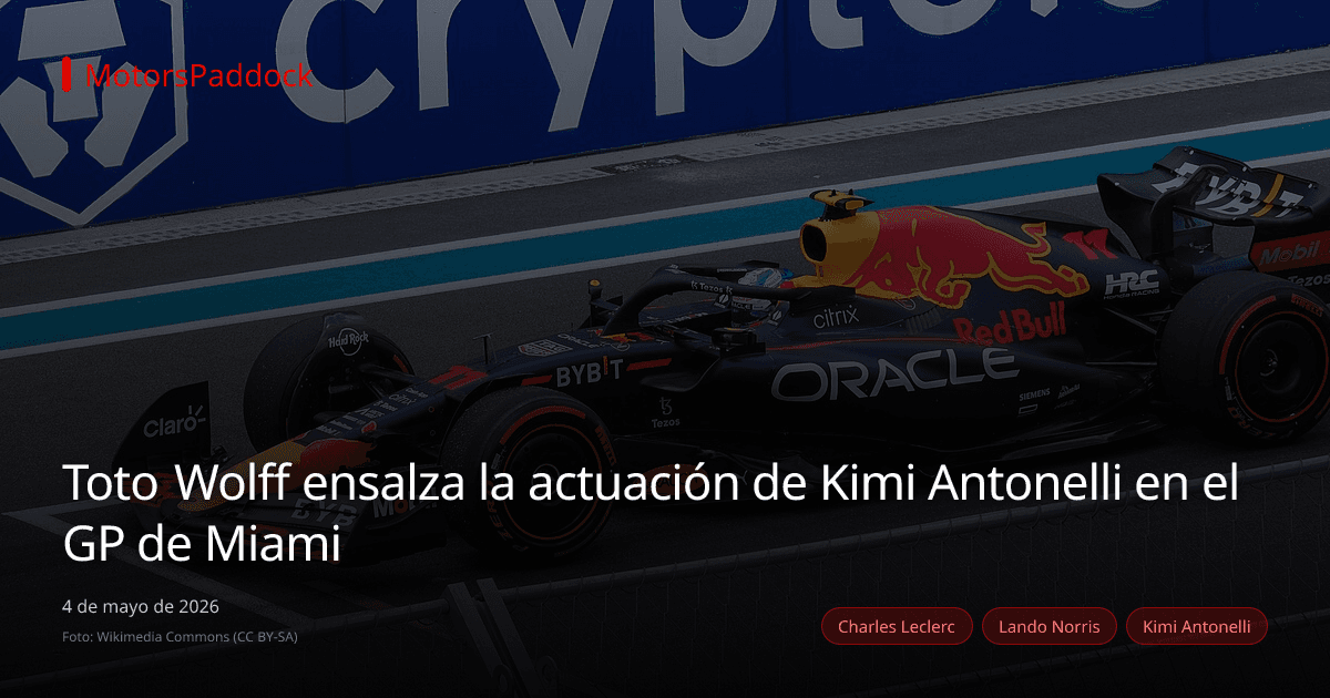 Toto Wolff ensalza la actuación de Kimi Antonelli en el GP de Miami