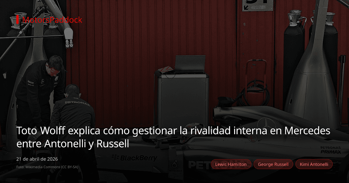 Toto Wolff explica cómo gestionar la rivalidad interna en Mercedes entre Antonelli y Russell