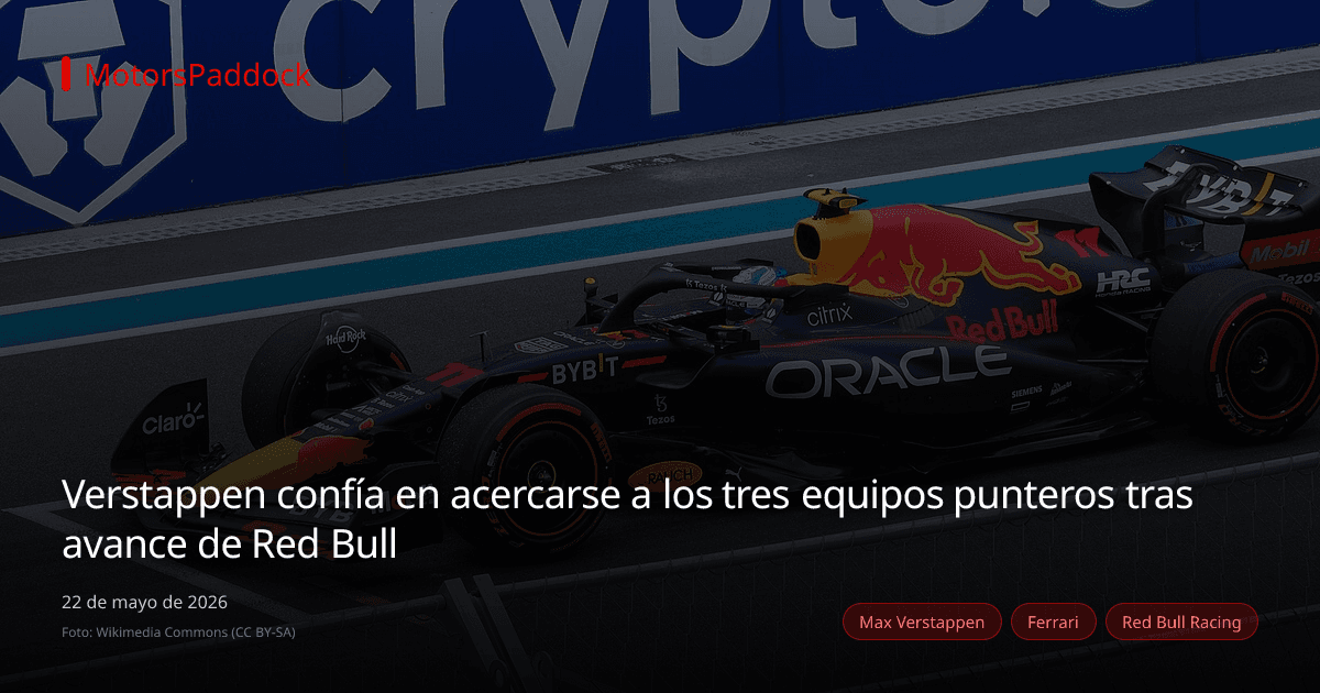 Verstappen confía en acercarse a los tres equipos punteros tras avance de Red Bull