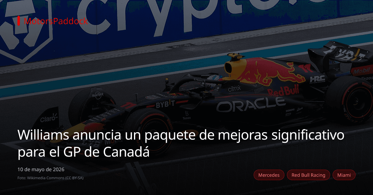 Williams anuncia un paquete de mejoras significativo para el GP de Canadá