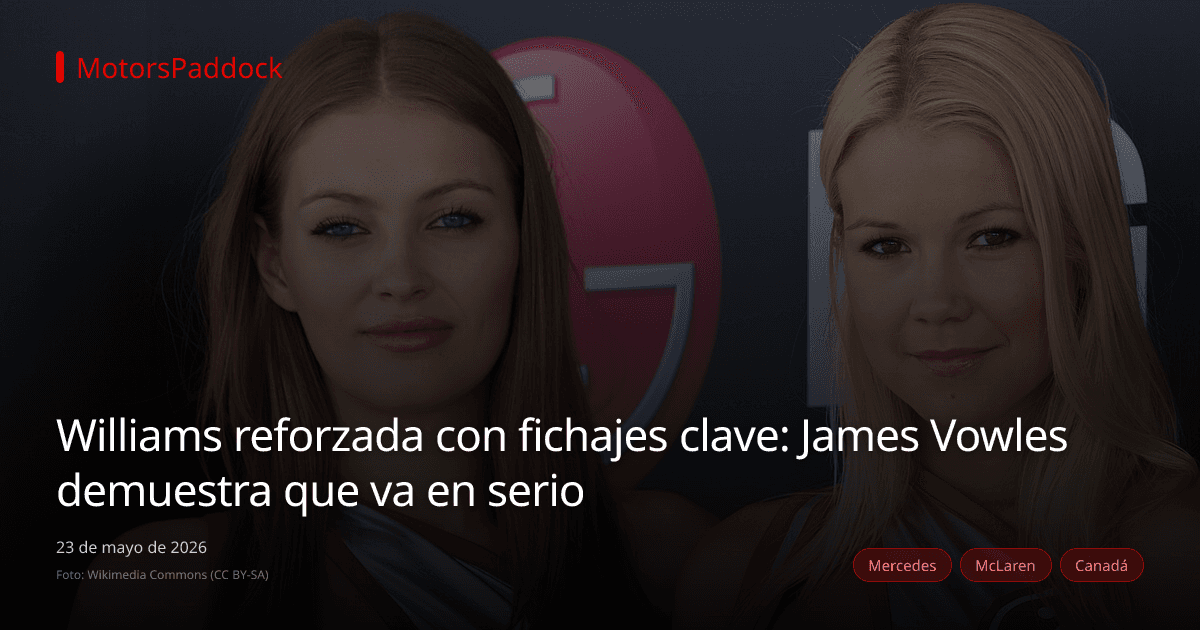 Williams reforzada con fichajes clave: James Vowles demuestra que va en serio
