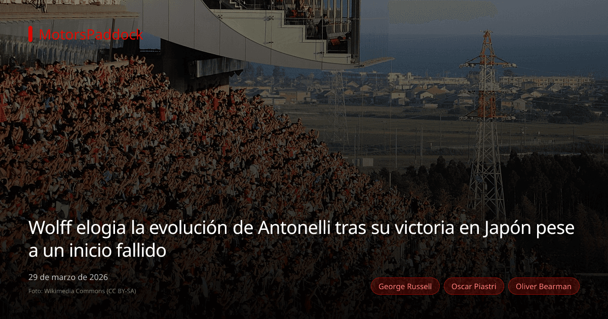 Wolff elogia la evolución de Antonelli tras su victoria en Japón pese a un inicio fallido