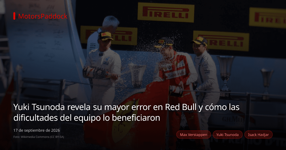Yuki Tsunoda revela su mayor error en Red Bull y cómo las dificultades del equipo lo beneficiaron