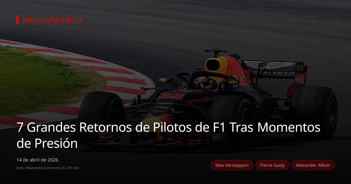 7 Grandes Retornos de Pilotos de F1 Tras Momentos de Presión