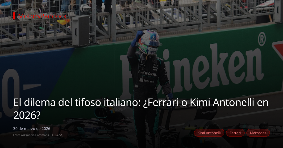 El dilema del tifoso italiano: ¿Ferrari o Kimi Antonelli en 2026?