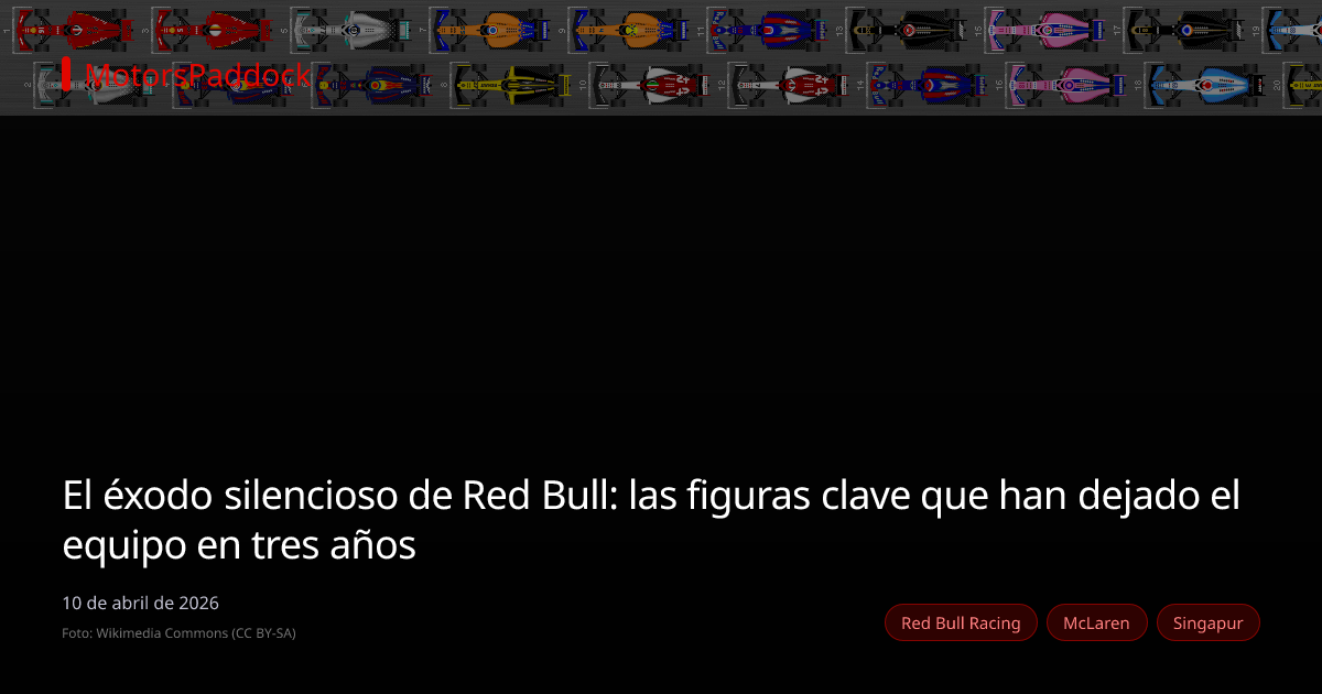 El éxodo silencioso de Red Bull: las figuras clave que han dejado el equipo en tres años