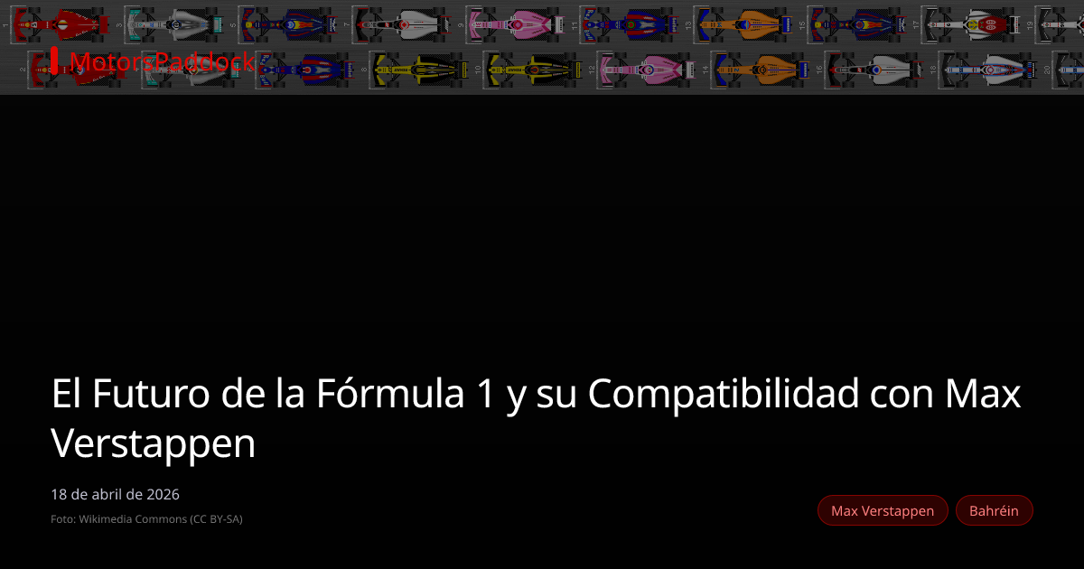 El Futuro de la Fórmula 1 y su Compatibilidad con Max Verstappen