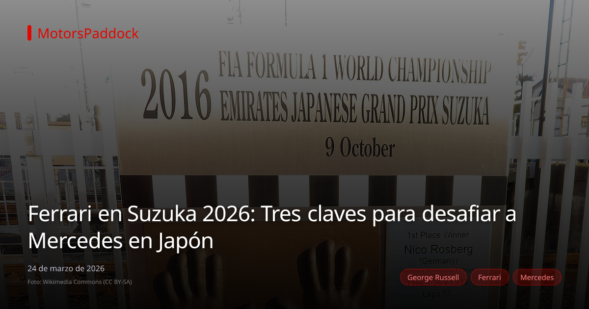 Ferrari en Suzuka 2026: Tres claves para desafiar a Mercedes en Japón