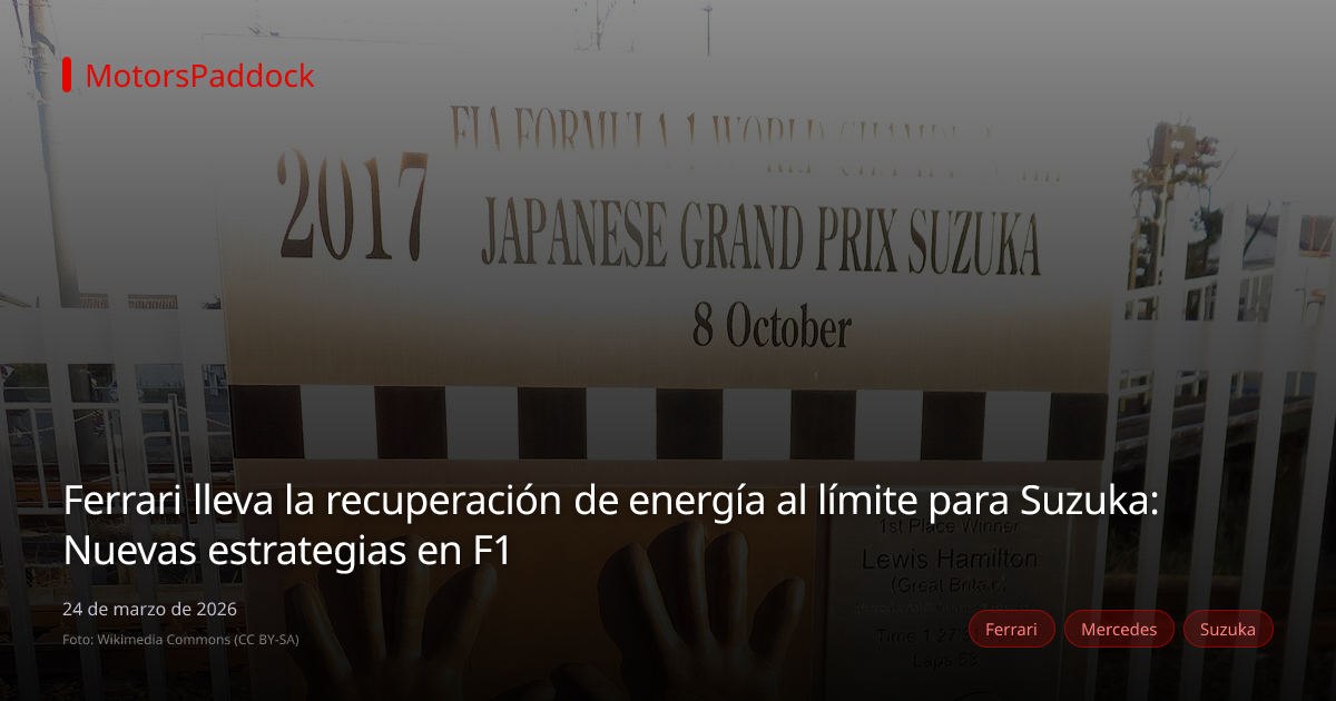 Ferrari lleva la recuperación de energía al límite para Suzuka: Nuevas estrategias en F1