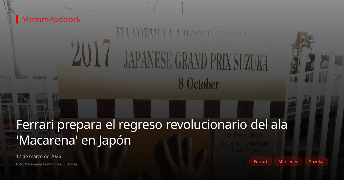 Ferrari prepara el regreso revolucionario del ala 'Macarena' en Japón