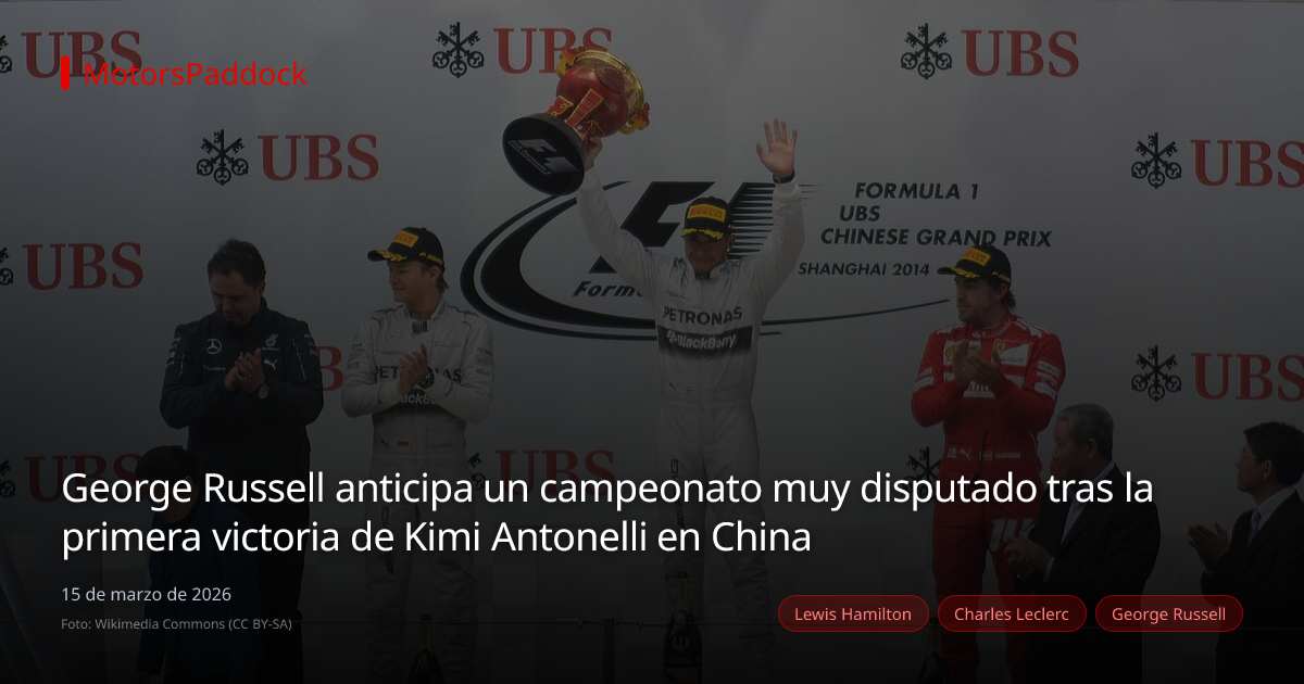 George Russell anticipa un campeonato muy disputado tras la primera victoria de Kimi Antonelli en China