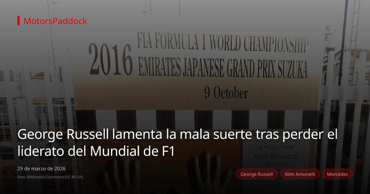 George Russell lamenta la mala suerte tras perder el liderato del Mundial de F1