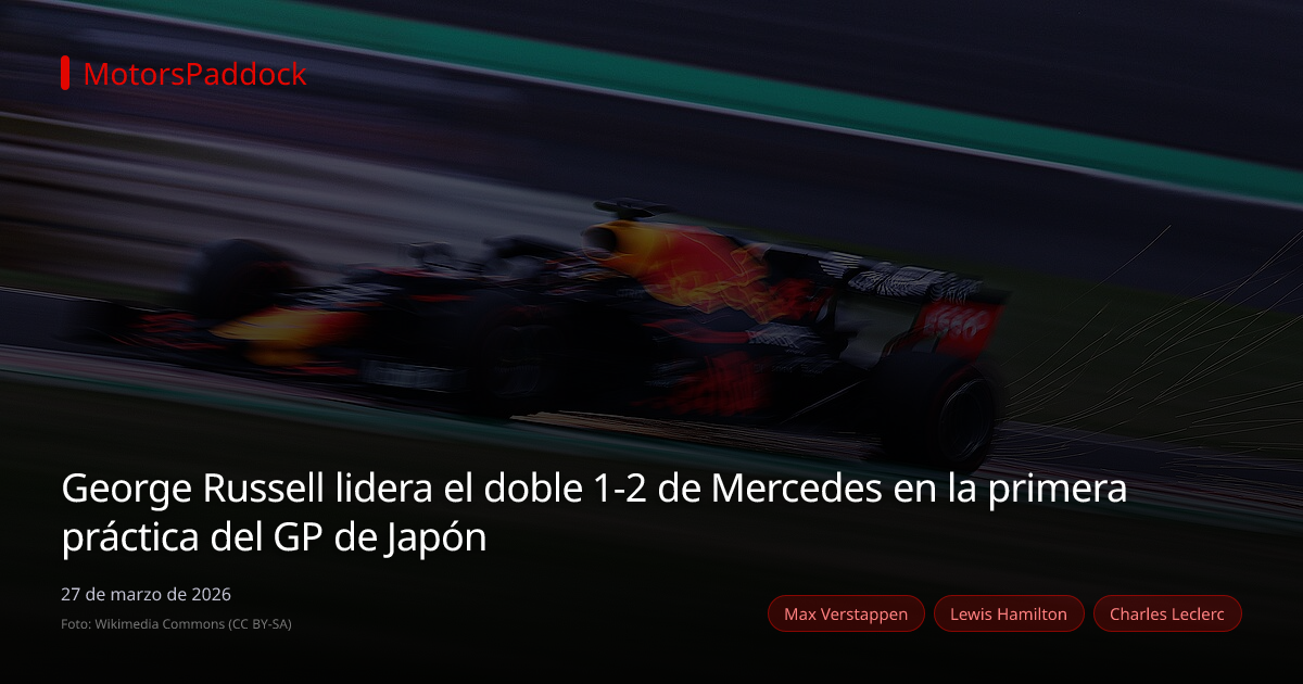 George Russell lidera el doble 1-2 de Mercedes en la primera práctica del GP de Japón