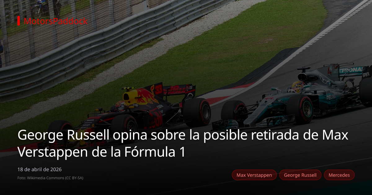 George Russell opina sobre la posible retirada de Max Verstappen de la Fórmula 1