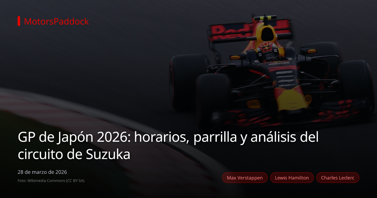 GP de Japón 2026: horarios, parrilla y análisis del circuito de Suzuka