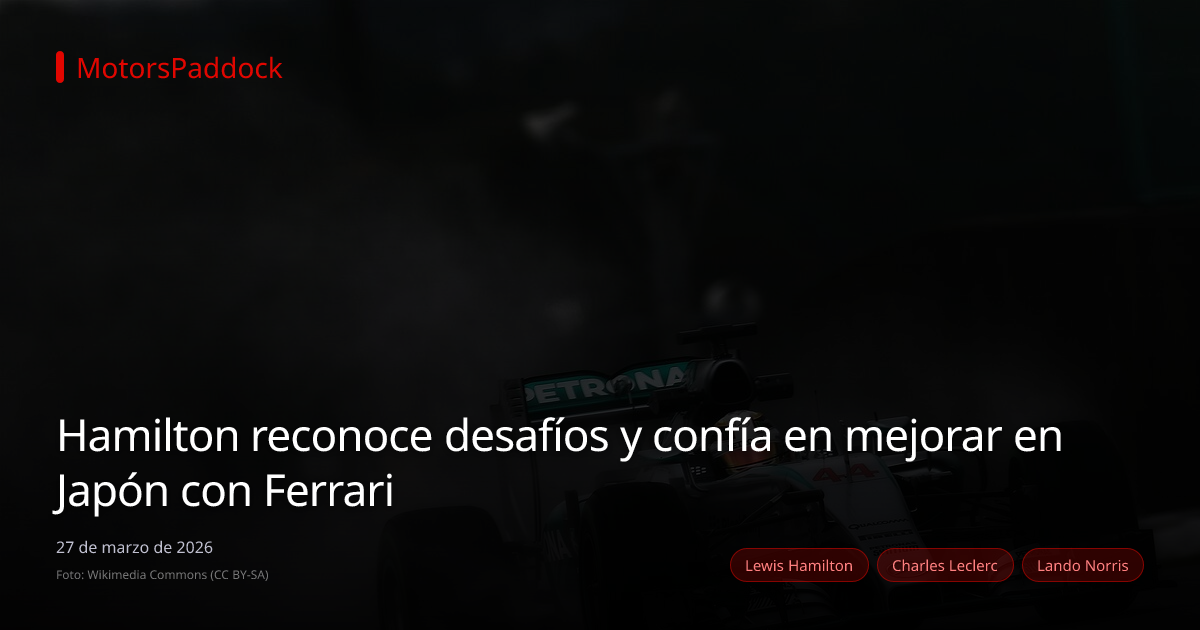 Hamilton reconoce desafíos y confía en mejorar en Japón con Ferrari