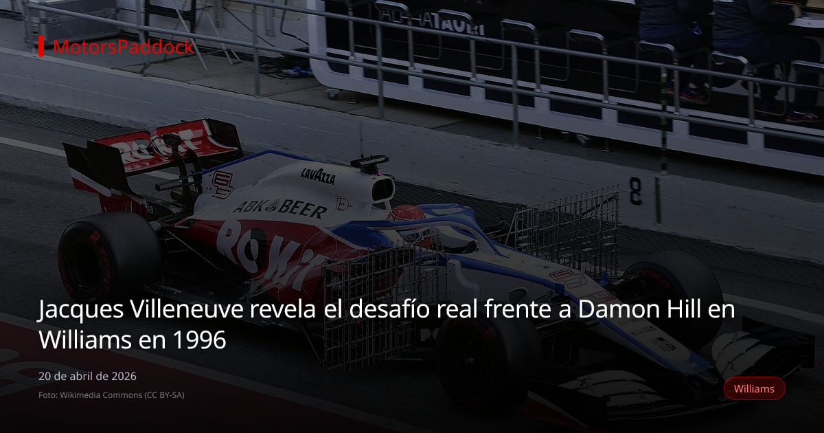 Jacques Villeneuve revela el desafío real frente a Damon Hill en Williams en 1996