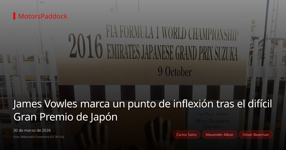 James Vowles marca un punto de inflexión tras el difícil Gran Premio de Japón